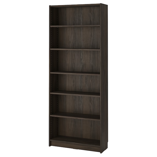 IKEA BILLY bookcase, dark brown oak effect, 31 1/2x11x79 1/2 in , IKEA Sale | 08963OJDX