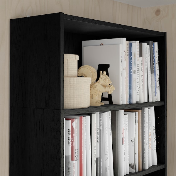 IKEA BILLY height extension unit, black oak effect, 32x11x14 in , IKEA Sale | 58372RZUD