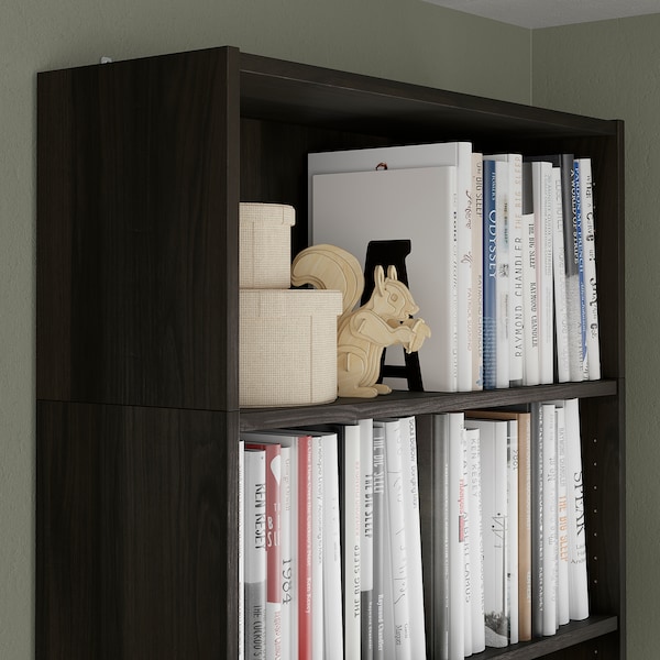 IKEA BILLY height extension unit, dark brown oak effect, 32x11x14 in , IKEA Sale | 62315VOGR