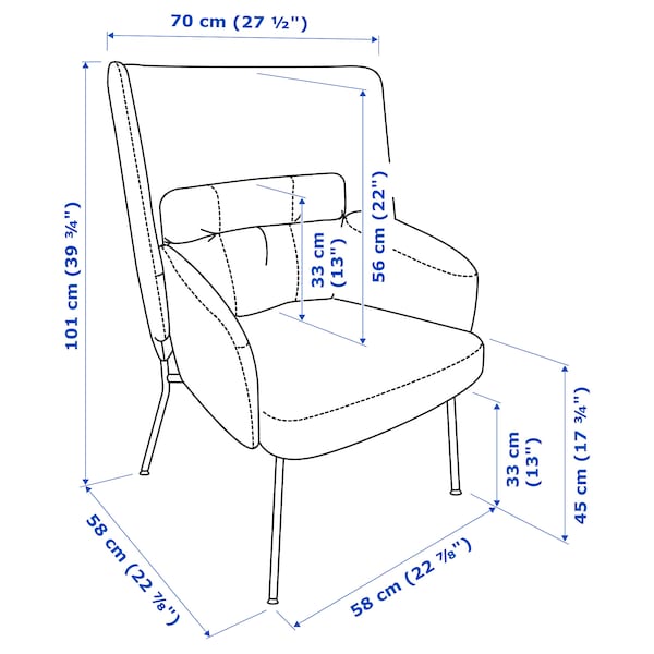 IKEA BINGSTA Armchair, Vissle dark yellow/Kabusa dark yellow, Width: 27  1/2 in Height: 39  3/4 in. Order here! , IKEA Sale | 30978ETUX