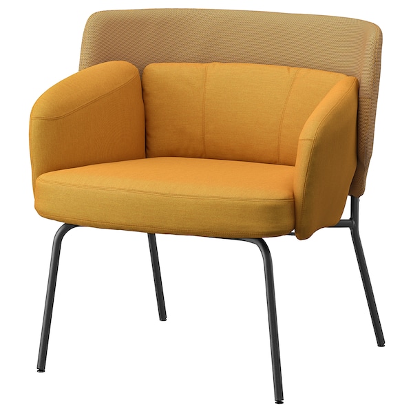 IKEA BINGSTA armchair, Vissle dark yellow/Kabusa dark yellow , IKEA Sale | 35147DZLB