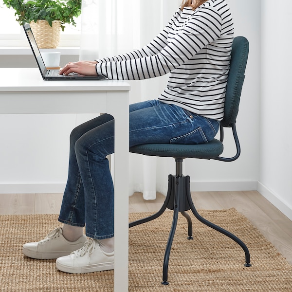 IKEA BJÖRKBERGET swivel chair, Idekulla blue , IKEA Sale | 07358YCVA