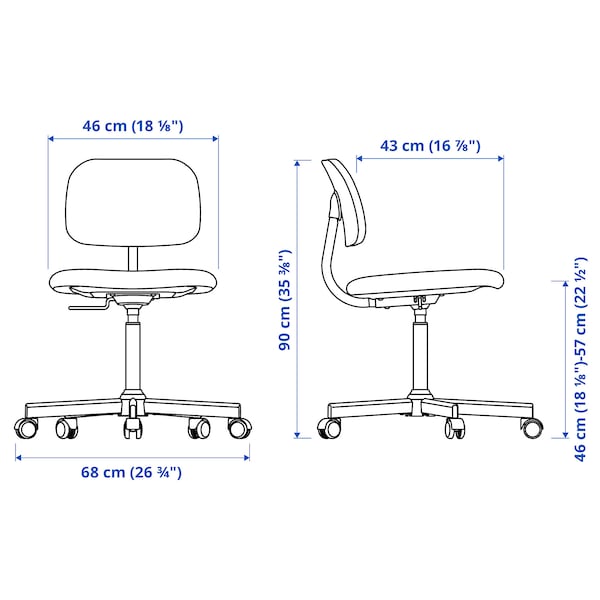 IKEA BLECKBERGET swivel chair, Idekulla light green , IKEA Sale | 03875IUDT