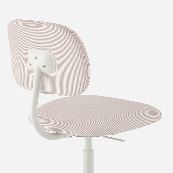 IKEA BLECKBERGET swivel chair, Klovsta white/orange-brown , IKEA Sale | 09862DTWN