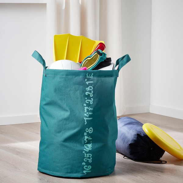 IKEA BLÅVINGAD storage bag, whale pattern/blue-green , IKEA Sale | 07651APRY