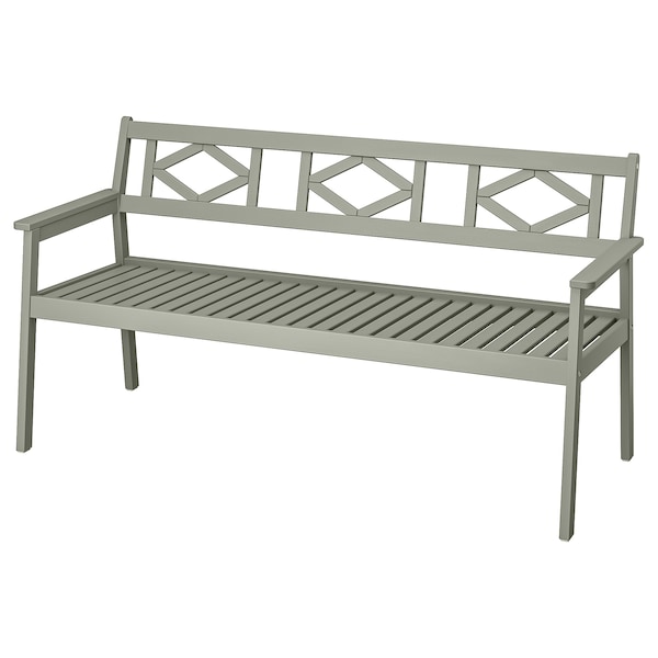 IKEA BONDHOLMEN bench with backrest, outdoor, gray , IKEA Sale | 16730MWDN