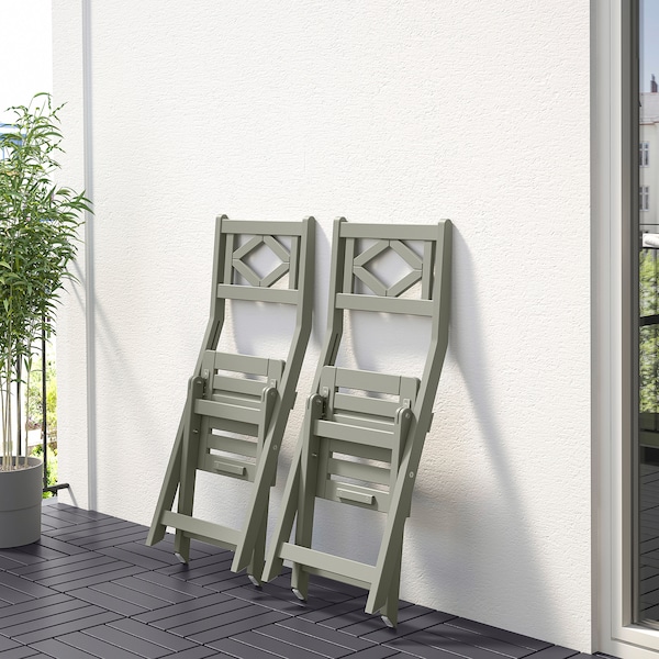 IKEA BONDHOLMEN chair, outdoor, foldable/gray , IKEA Sale | 92180CKAE