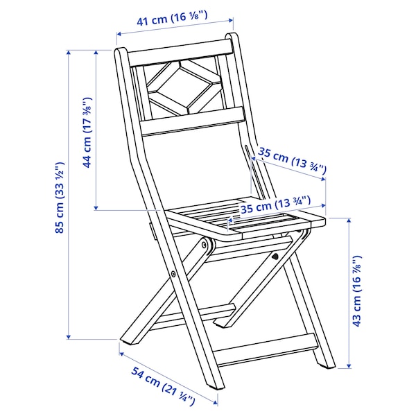 IKEA BONDHOLMEN chair, outdoor, foldable/gray , IKEA Sale | 92180CKAE