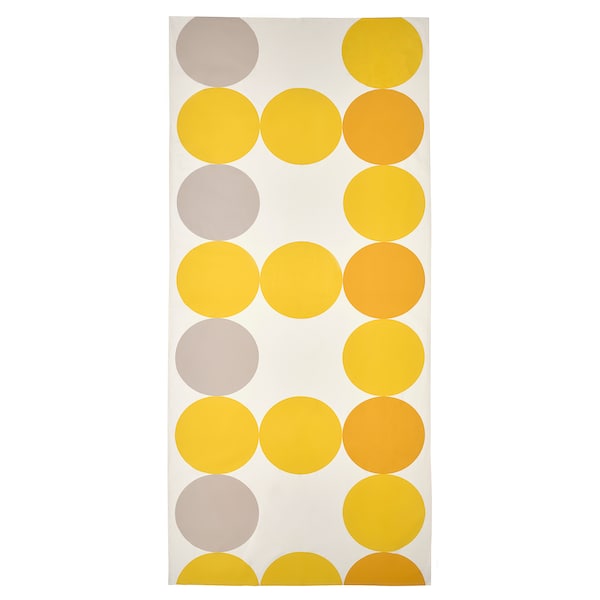 IKEA BRÖGGAN tablecloth, dot pattern white/yellow, 57x126 in , IKEA Sale | 28956JLAM