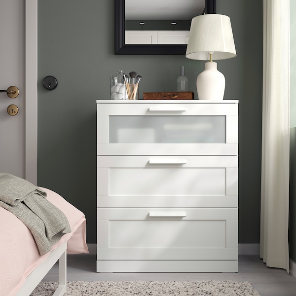 IKEA BRIMNES 3-drawer chest, white, 30 3/4x37 3/8 in , IKEA Sale | 38257QJZV