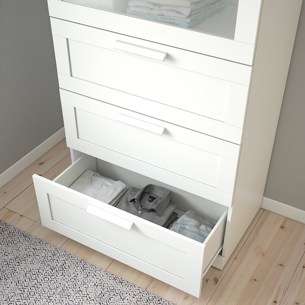 IKEA BRIMNES 4-drawer chest, white, 30 3/4x48 7/8 in , IKEA Sale | 34125KNGV