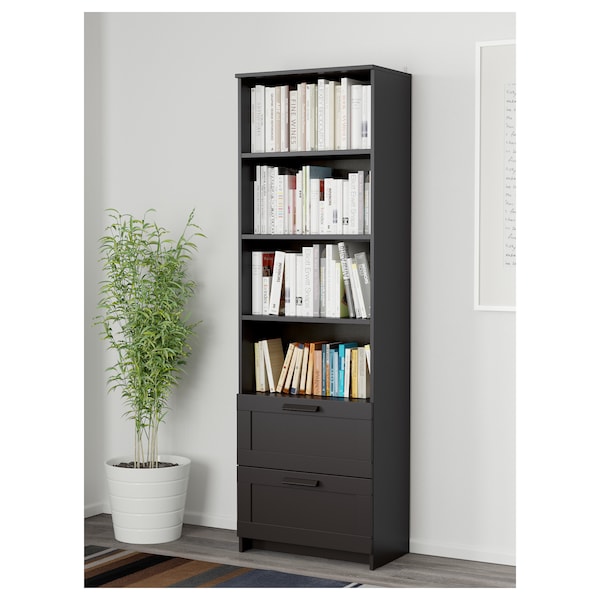 IKEA BRIMNES Bookcase, black, 23  5/8x74  3/4 in , IKEA Sale | 57961LABQ