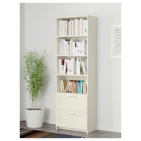 IKEA BRIMNES bookcase, white, 23 5/8x74 3/4 in , IKEA Sale | 01283FQLU