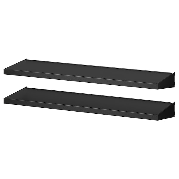 IKEA BROR shelf for wall upright, black, 33 1/2x9 7/8 in, 2 pack , IKEA Sale | 46078NZTC