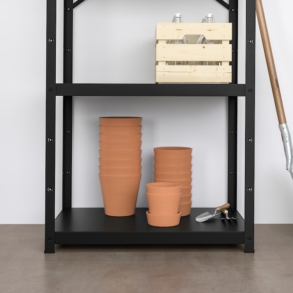 IKEA BROR shelving unit, black, 33 1/2x21 5/8x74 3/4 in , IKEA Sale | 49708OKNH