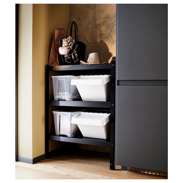 IKEA BROR shelving unit, black, 33 1/2x21 5/8x43 1/4 in , IKEA Sale | 27064NHGJ