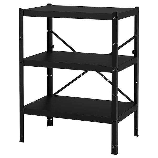 IKEA BROR shelving unit, black, 33 1/2x21 5/8x43 1/4 in , IKEA Sale | 27064NHGJ