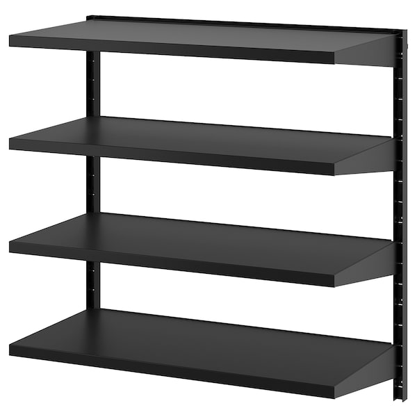 IKEA BROR wall shelf combination, black, 34 1/2x17 3/4x35 3/8 in , IKEA Sale | 31278LQFH