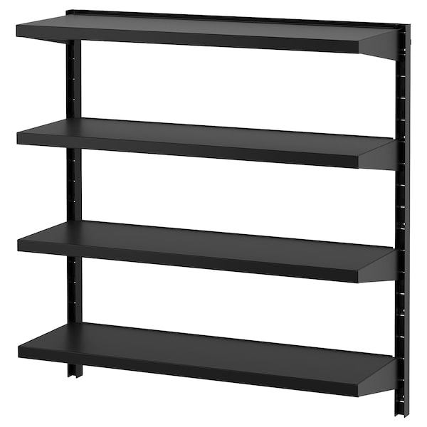 IKEA BROR wall shelf combination, black, 34 1/2x11 3/4x35 3/8 in , IKEA Sale | 14652UTFV