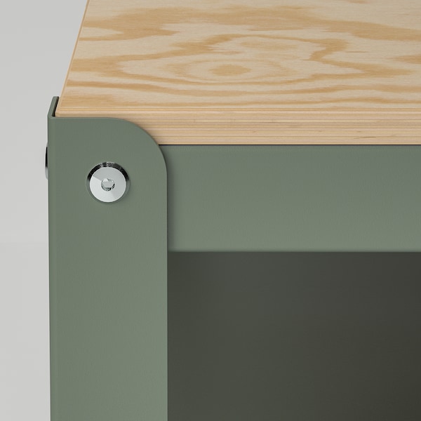 IKEA BROR work bench, gray-green/pine plywood, 43 1/4x21 5/8 in , IKEA Sale | 03954VWTU