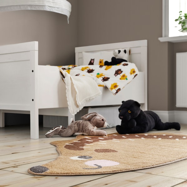 IKEA BRUMMIG rug, hedgehog shaped/brown, 3'1 inx4'11 in , IKEA Sale | 98307MTRZ