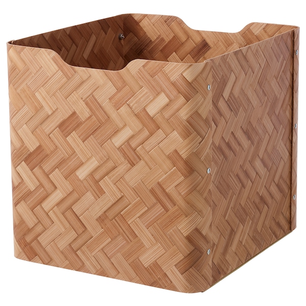 IKEA BULLIG box, bamboo/brown, 12 ½x13 ¾x13 in , IKEA Sale | 62403YWXM