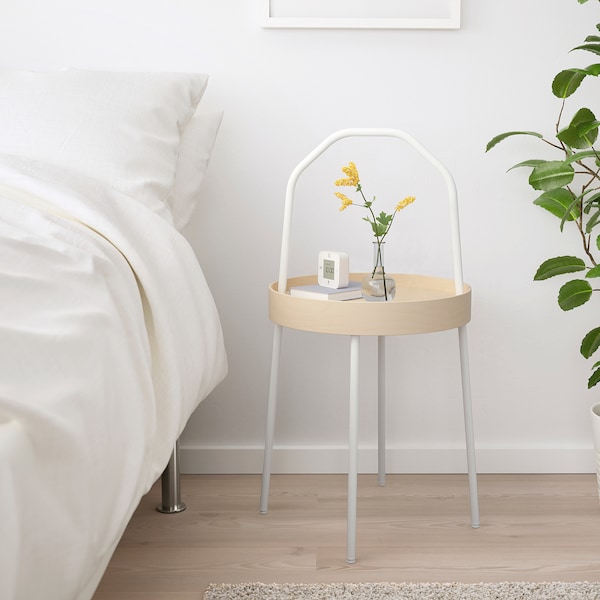 IKEA BURVIK Side table, white, 15 in , IKEA Sale | 50873HWYU