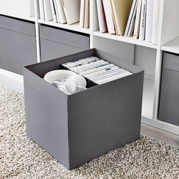 IKEA DRÖNA box, dark gray, 13x15x13 in , IKEA Sale | 01947VBDG