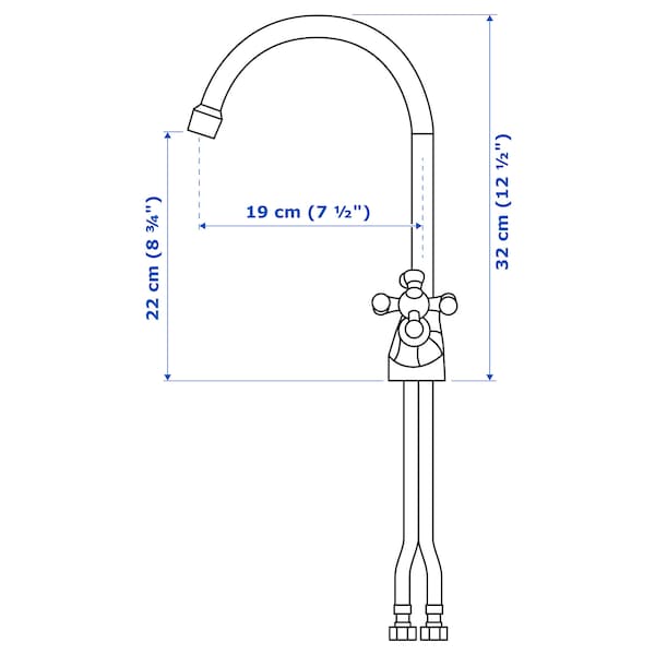 IKEA EDSVIK dual control kitchen faucet, chrome plated , IKEA Sale | 37240LQAR