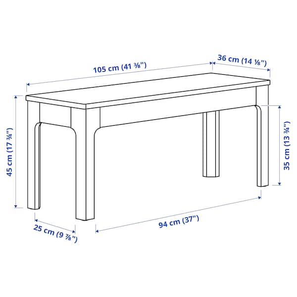 IKEA EKEDALEN Bench, dark brown , IKEA Sale | 89430XQIF