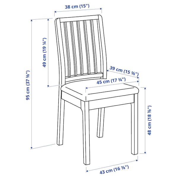 IKEA EKEDALEN Chair, brown, Orrsta light gray , IKEA Sale | 86702MOCG