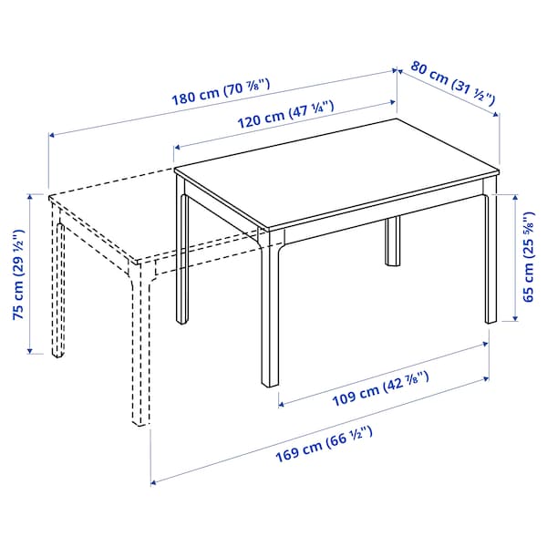 IKEA EKEDALEN extendable table, oak, 47 1/4/70 7/8x31 1/2 in , IKEA Sale | 18536HLQZ