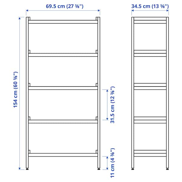 IKEA EKENABBEN open shelf unit, aspen/white, 27 1/2x13 3/8x60 5/8 in , IKEA Sale | 45639EJRW