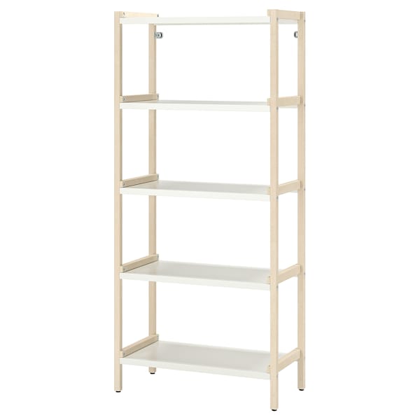 IKEA EKENABBEN open shelf unit, aspen/white, 27 1/2x13 3/8x60 5/8 in , IKEA Sale | 45639EJRW