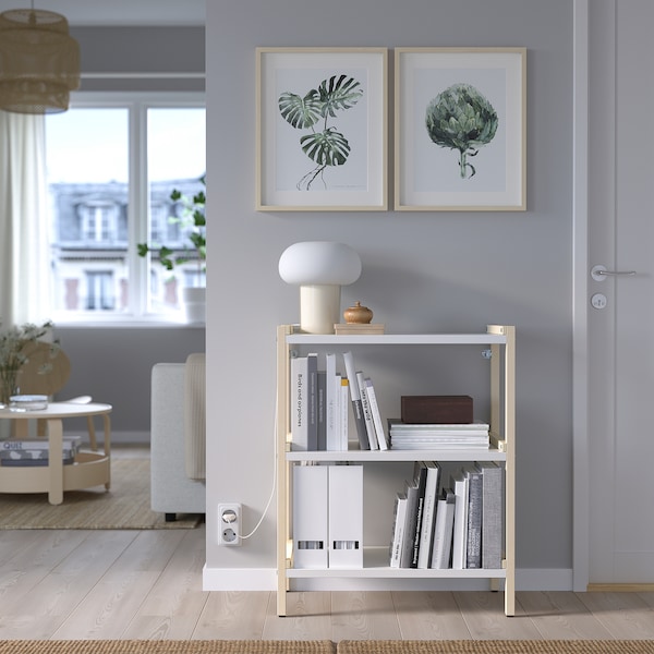 IKEA EKENABBEN open shelf unit, aspen/white, 27 1/2x13 3/8x33 7/8 in , IKEA Sale | 40135YDWN