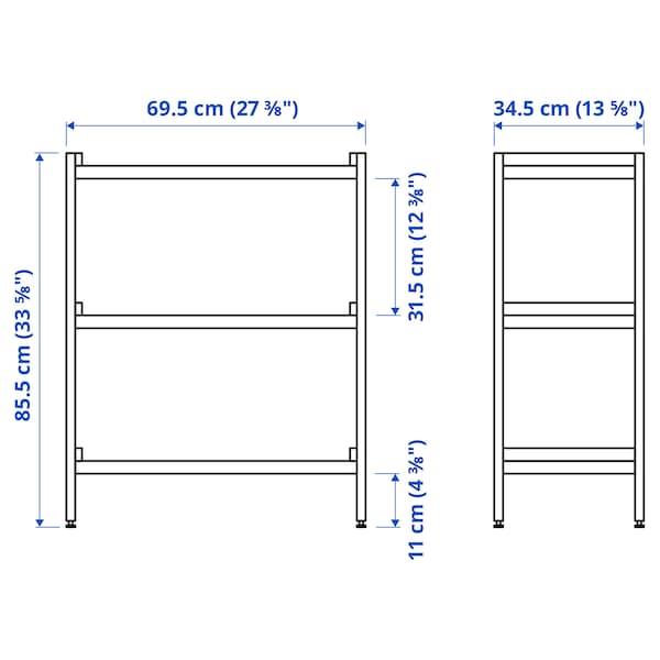 IKEA EKENABBEN open shelf unit, aspen/white, 27 1/2x13 3/8x33 7/8 in , IKEA Sale | 40135YDWN