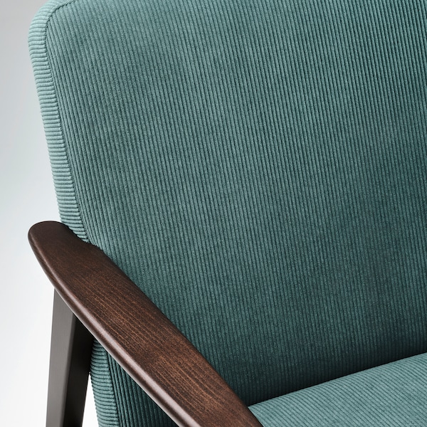 IKEA EKENÄSET armchair, Kelinge gray-turquoise , IKEA Sale | 49607FKRC