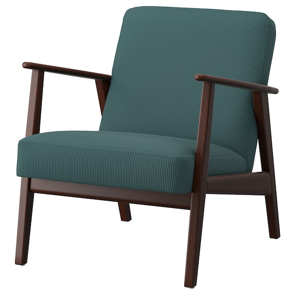 IKEA EKENÄSET armchair, Kelinge gray-turquoise , IKEA Sale | 49607FKRC