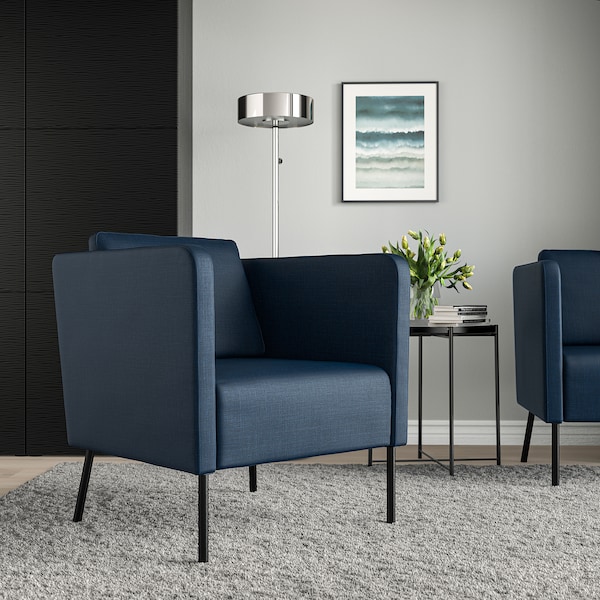 IKEA EKERÖ Armchair, Skiftebo dark blue , IKEA Sale | 93128UHOB