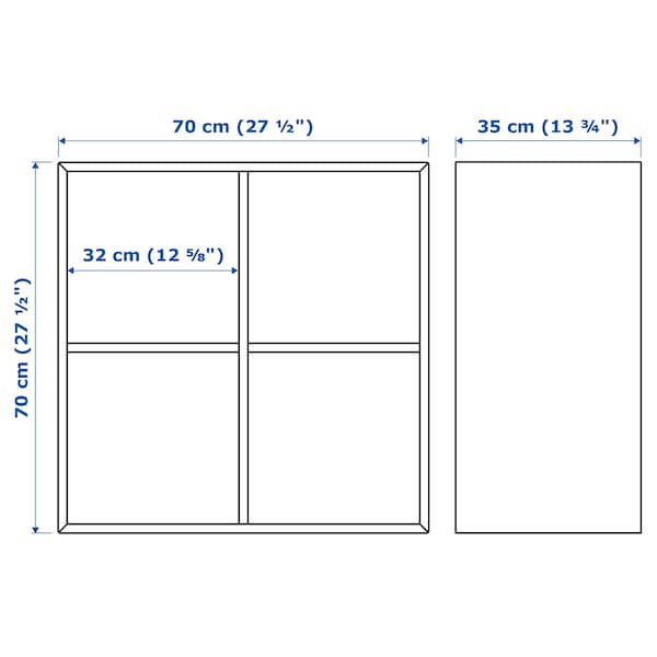 IKEA EKET Cabinet with 4 compartments, dark gray , IKEA Sale | 53984XDBR