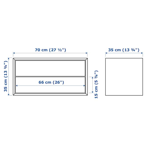 IKEA EKET cabinet with 2 drawers, dark gray, 27 1/2x13 3/4x13 3/4 in , IKEA Sale | 65829VDGZ