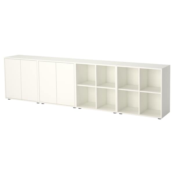 IKEA EKET storage combination with feet, white, 110 1/4x13 3/4x28 3/8 in , IKEA Sale | 35694LTDW