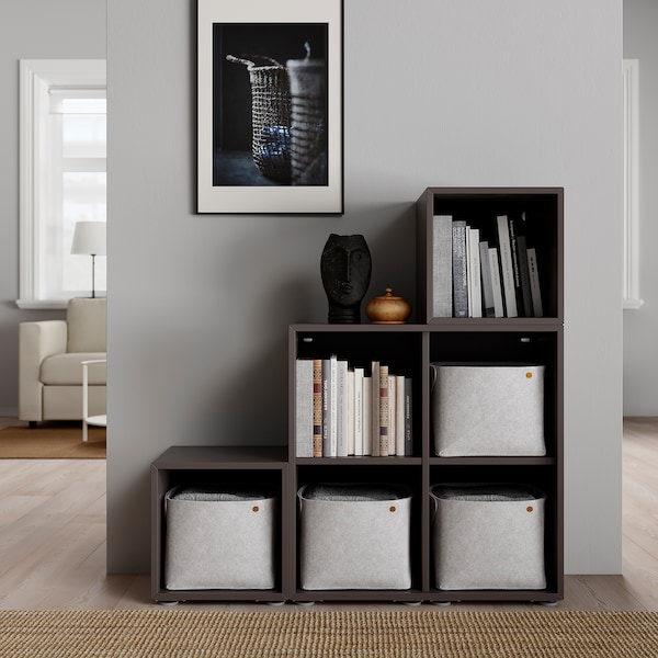 IKEA EKET storage combination with feet, dark gray, 41 3/8x13 3/4x42 1/8 in , IKEA Sale | 45327WSKA