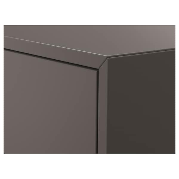 IKEA EKET storage combination with legs, dark gray light gray-blue/metal, 13 3/4x13 3/4x31 1/2 in , IKEA Sale | 75632GMLB