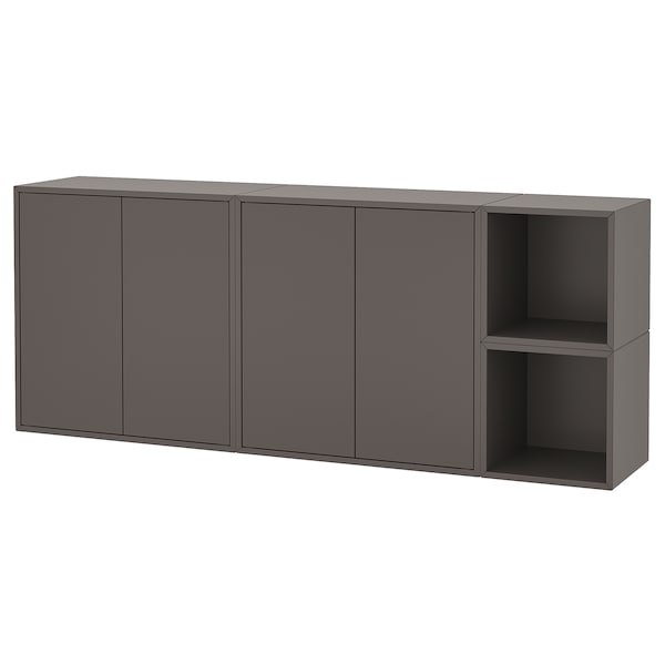 IKEA EKET wall-mounted cabinet combination, dark gray, 68 7/8x13 3/4x27 1/2 in , IKEA Sale | 37069COWK