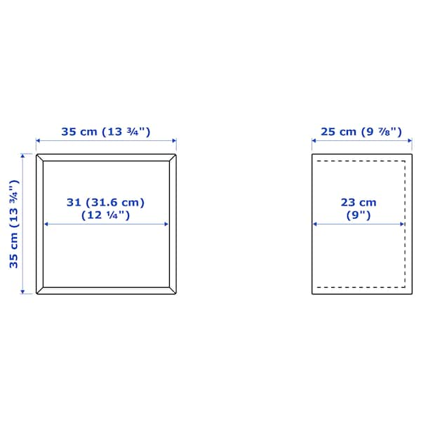 IKEA EKET wall-mounted cabinet combination, walnut effect/white, 31 1/2x13 3/4x82 5/8 in , IKEA Sale | 96035ZQNB