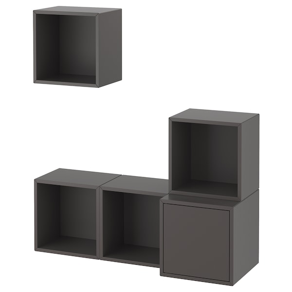 IKEA EKET wall-mounted cabinet combination, dark gray, 41 3/8x13 3/4x47 1/4 in , IKEA Sale | 31045VMDS