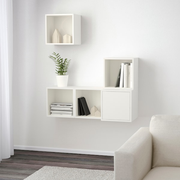 IKEA EKET wall-mounted cabinet combination, white, 41 3/8x13 3/4x47 1/4 in , IKEA Sale | 38175YVBA