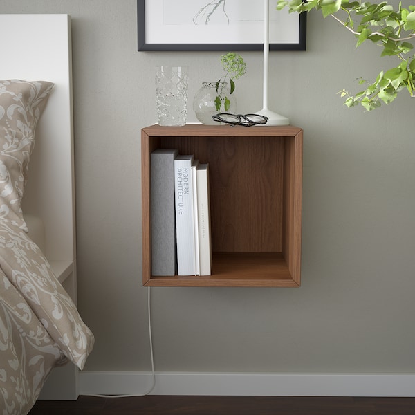 IKEA EKET wall-mounted shelving unit, walnut effect, 13 3/4x13 3/4x13 3/4 in , IKEA Sale | 76103QLGW