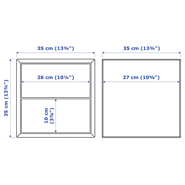 IKEA EKET wall-mounted storage combination, white/walnut effect, 41 3/8x13 3/4x27 1/2 in , IKEA Sale | 39621CHKS